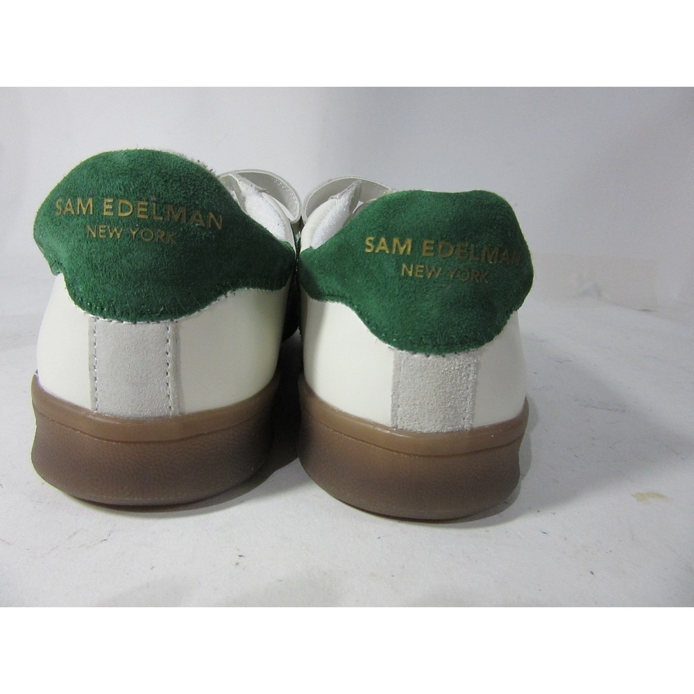 Sam Edelman Shoes Womens US 8.5 M White Green Talia Adjustable Strap Sneakers - Picture 4 of 11